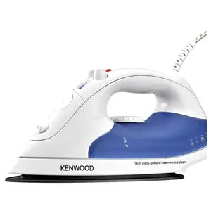 Kenwood Steam Iron 1520 Watts Non-Stick coating sole plate ST387, White And Blue