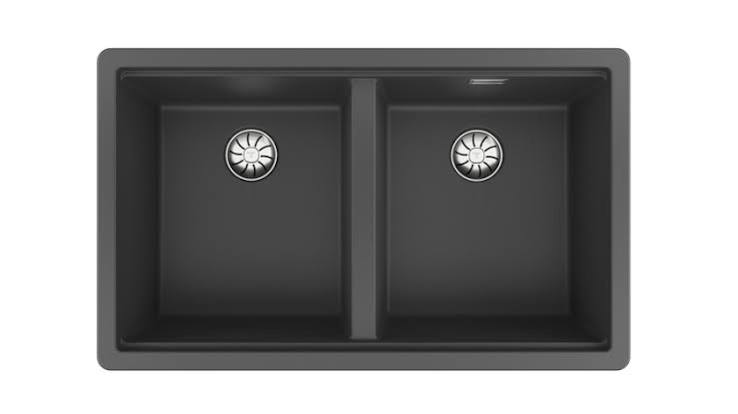 TEKA Radea Tegranite Sink with Two Bowls and Drainer – Radea R10 2B 750 M