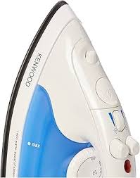 Kenwood Steam Iron 1520 Watts Non-Stick coating sole plate ST387, White And Blue